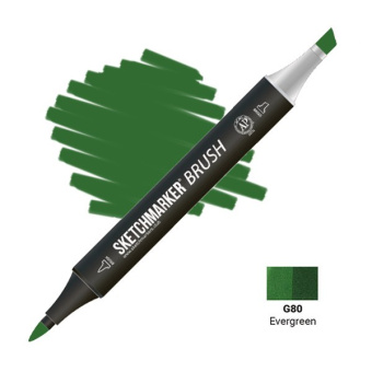 Маркер SKETCHMARKER Brush G80 Evergreen