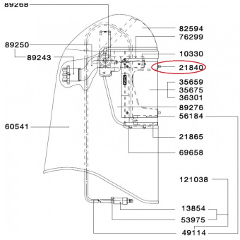 SATA 21840 Набор клипс для крепления плёнки масок Vision 2000