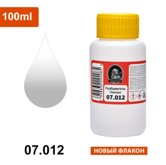 Jim Scale 07.012 Разбавитель для спиртовых красок (Thinner for 07-series), 100 мл