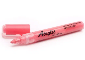 Маркер акриловый Fat&Skinny 2-5 мм peach blue