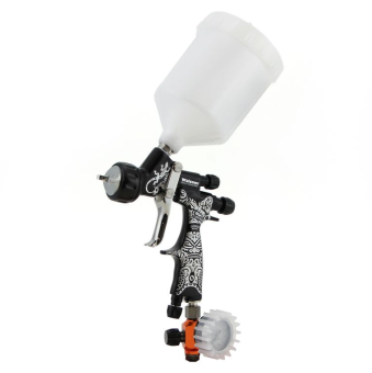 Краскопульт Walcom Genesi Alluminio HTE Base Maori, верхний бачок 0,68 л