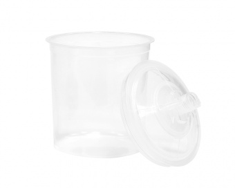 JETA PRO 596603 Стакан с крышкой и встроенным ситечком 190 мкм 600 мл, уп. 50 шт.