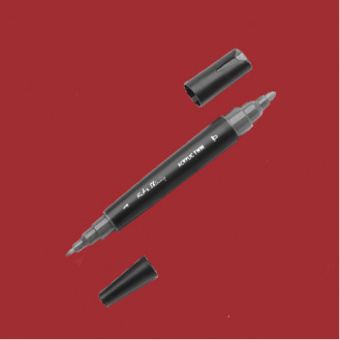 Маркер двусторонний акриловый Fat&Skinny FSTA-01 crimson red