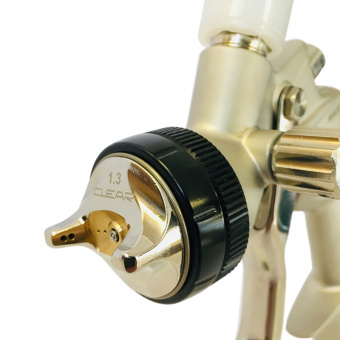 Краскопульт Ani AH1501031A 160 Clear с верхним пластиковым бачком 0,6 л, никелевый корпус