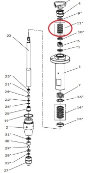 Iwata 04002040 Ремкомплект уплотнений для насоса iCon