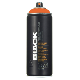Аэрозольная краска Montana BLACK Atom´s Megablast/ оранжевый атом, 400 мл
