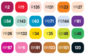 Набор маркеров Touch Twin Brush 24 цвета