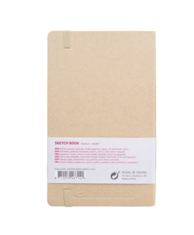 Royal Talens Блокнот для зарисовок Art Creation 140 г/кв. м, 13*21 см, 80 листов, твердая обложка Крафт