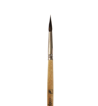 Кисть Альбатрос серии Аврора, из волоса белки, круглая №4