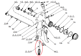 Graco 289142 Впускной воздушный клапан Air Pro