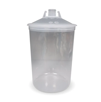 JETA PRO 596606 Одноразовый пластиковый бачок 190 мкм 800 мл с крышкой и ситечком JPPS, 50 шт.