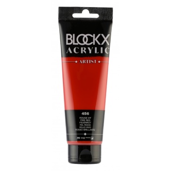 Ярко-красный, краска акриловая Blockx Artist, 120 мл