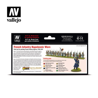 70164 Набор красок Vallejo French Infantry Napoleonic Wars (8 цветов)