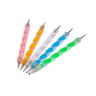 MiniWarPaint Набор шариковых аппликаторов (дотс) с пластиковой ручкой, 5 шт.