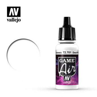 72701 Краска Vallejo GAME AIR Dead White (Мертвеный белый)