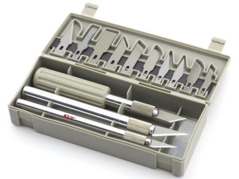 JAS 4023 Набор ножей с цанговым зажимом, 22 предмета