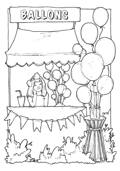 Sketchmarker Книга-раскраска на акварельной бумаге BALLOONS