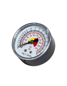 Rossvik M430/2 Манометр осевой М1/4"Р, 80 мм, 0-12 бар, цветная шкала