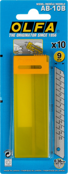 OLFA OL-AB-10B Лезвия сегментированные 10 шт., 9х80х0.38 мм