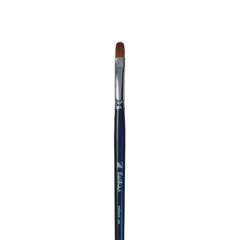 Кисть Альбатрос серии Байкал, синтетика, овальная №8, длинная ручка