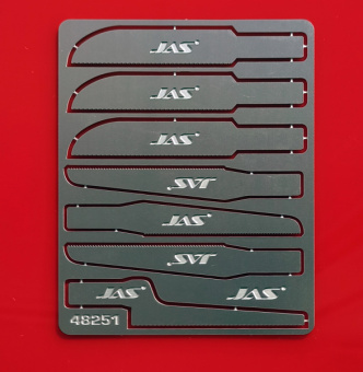 JAS 48251 Набор пилок по пластику к ножу с цанговым зажимом, 7 шт./уп