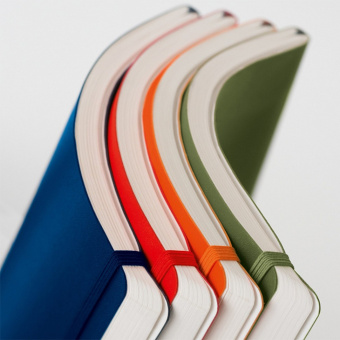 Leuchtturm1917 Блокнот Leuchtturm Rising Colours, A5, 80 г/м2, 123 стр., нелинованный, мягкая обложка, цвет синий камень