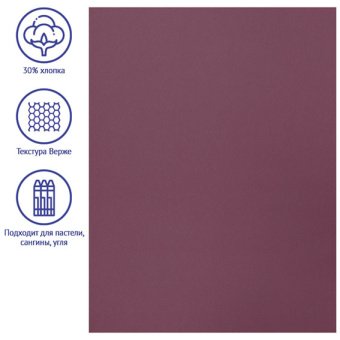 Clairefontaine Бумага для пастели INGRES 50х65 см, 130 г, темно-фиолетовый