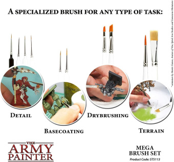 Набор кистей Army Painter – Mega Brush Set