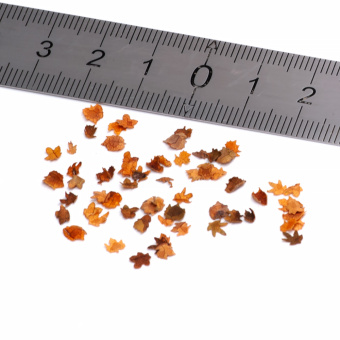 MiniWarPaint Листья осенние коричневые в ассортименте, 0,4 г (около 550 шт.)