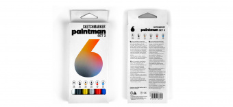 Набор пигментных маркеров Sketchmarker Paintman 6 set 2