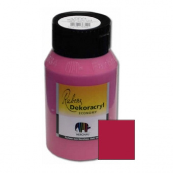 Краска акриловая Dekoracryl, 750 мл, цвет кармин красный