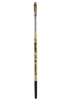 Кисть-шлейф Roubloff серии 1TT4 №6, синтетика, имитация мангуста, короткая ручка