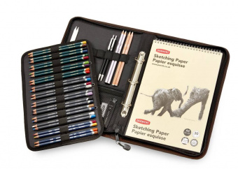 Derwent Сумка для графических материалов Carry-All A4 Folio, бежевая