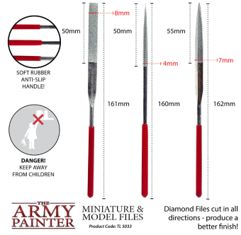 Army Painter Miniature and Model Files Набор надфилей