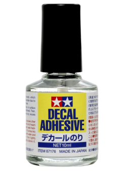 Tamiya 87176 Клей для декалей, с кисточкой, 10 мл