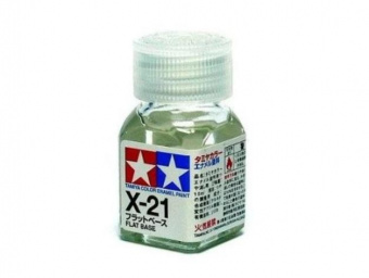 X-21 Tamiya Матовая основа для эмалевых красок бесцветная (Flat Base) 10 мл