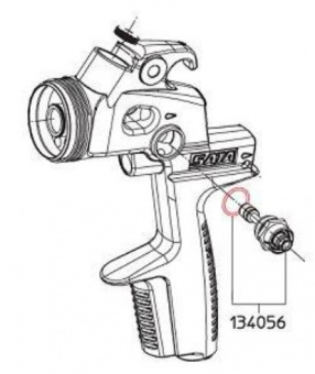 134056 Втулка регулятора факела для SATAjet 3000 для установки с правой стороны