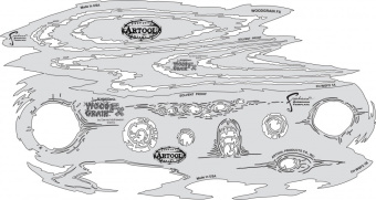 Трафарет Artool WOOD GRAIN FX TEMPLATE SET (FH WGFX 1)