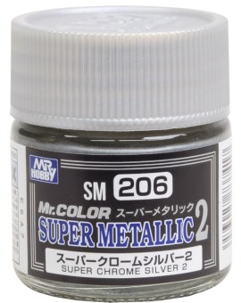 Mr. Hobby Краска 10 мл SM206 Super Chrome Silver 2