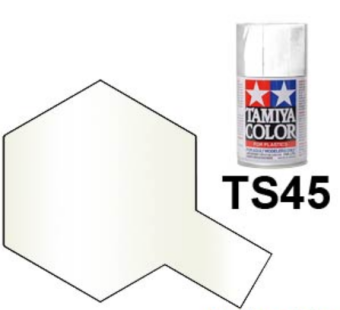 Краска Tamiya TS-45 Pearl White (Жемчужно-белый) 100 мл