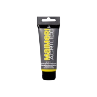 Краска акриловая Maimeri Acrilico Permanent Yellow Lemon (Желтый прочный лимонный), 200 мл