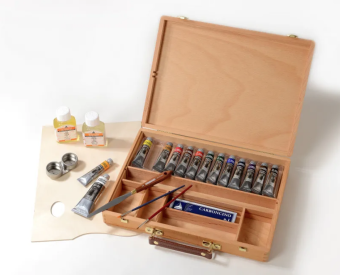 Набор масляных красок Maimeri Classico (13 туб по 20 мл в дер. ящике)