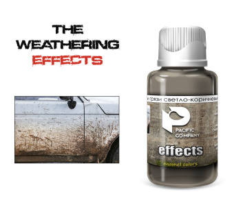 Pacific88 Эффект Брызги грязи светло-коричневые (Mud splashes are light brown), 30 мл