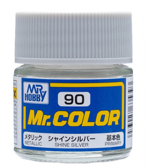 Mr. Hobby Краска 10 мл C90 SHINE SILVER