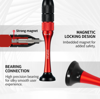 DSPIAE AT-SHD Алюминиевая ручная дрель с цанговым зажимом + набор сверл 10 шт. (0.3-1.2 мм)