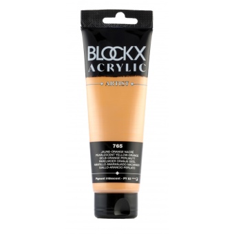 Желто-оранжевый перламутр, краска акриловая Blockx Artist, 120 мл