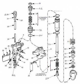 Graco 25D235 Ремкомплект насоса NXT 70:1 (180 сс) new