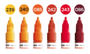 Набор маркеров Molotow ONE4ALL Acrylic Twin Hot Set (6 шт.)