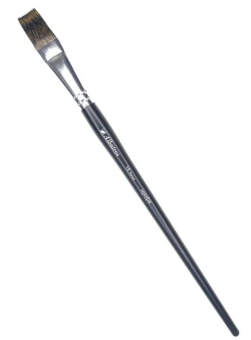 Кисть Альбатрос серии Профи, из волоса белки, плоская №18, длинная ручка