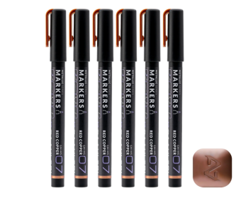 Набор маркеров Gaahleri Metallic Series X 6 Red Copper